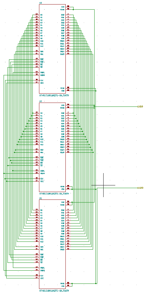 Good schematic with bus routing.