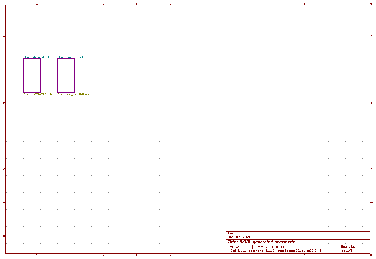 STM32 top-level schematic by Shane Mattner.